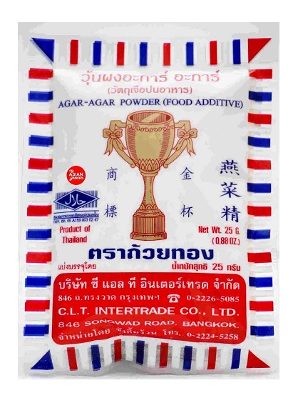 Agar-agar in polvere - Gold Cup brand 25 g.